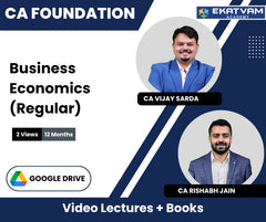 CA Foundation Business Economics (Regular) Video Lectures By CA Vijay Sarda, CA Rishabh Jain (Google Drive, 2 Views, 12 Months)