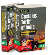 R.K. Jain's Customs Tariff of India (Set of 2 Volumes) - Books By Centax Publications