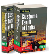 R.K. Jain's Customs Tariff of India (Set of 2 Volumes) - Books By Centax Publications