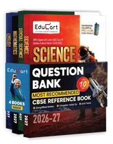 Educart CBSE Question Bank Class 10 Bundle Books - Science, Mathematics, Social Science and English