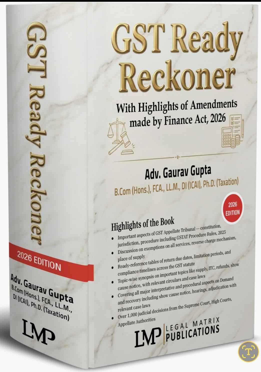LMP's GST Ready Reckoner - Book By Adv. Gaurav Gupta