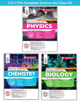 S Chand's Class 10 Physics, Chemistry and Biology– 3 Book Set (PCB Combo - Complete Study for School Exams)