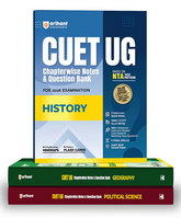 NTA CUET UG 2026 - History, Geography and Political Science Books (Combo) - Chapter wise Notes and Question Bank By Arihant Publication