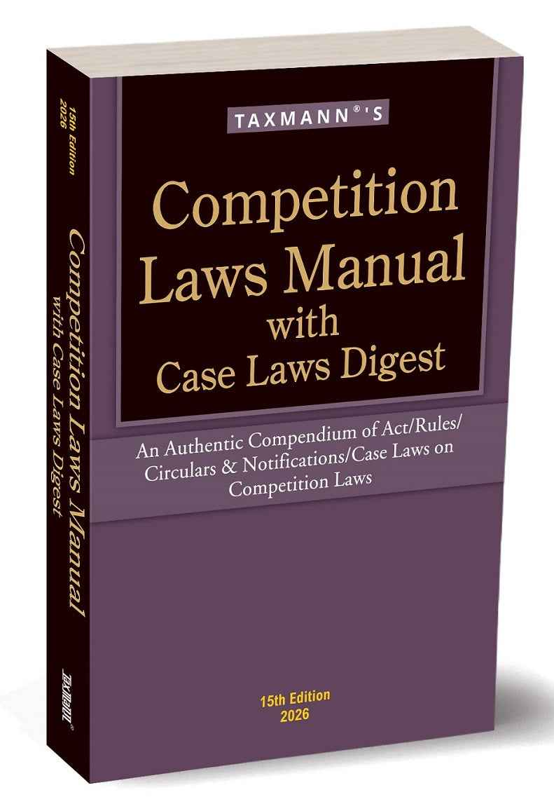 Competition Laws Manual with Case Laws Digest book by Taxmann