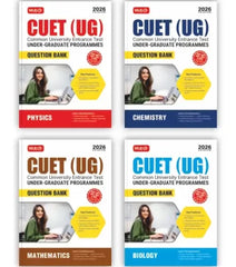 NTA CUET (UG) Chapter wise Question Bank - Physics, Chemistry, Mathematics and Biology Combo (Set of 4 Books) By MTG Learning
