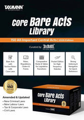 Taxmann's Core Bare Acts Library - 150 All-important Central Acts (Set of 150 Books)