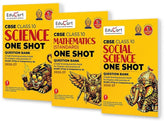 Educart One-shot CBSE Class 10 Question Bank Bundle Books - Science, Mathematics and Social Science
