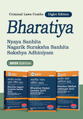Criminal Laws Combo (Diglot Edition) โ Bharatiya Nyaya Sanhita (BNS), Bharatiya Nagarik Suraksha Sanhita (BNSS), Bharatiya Sakshaya Adhiniyam (BSA) - Set of 3 Books By Taxmann