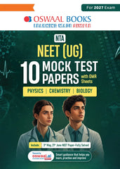 NEET (UG) 10 Mock Test Papers (Physics, Chemistry & Biology) - Book By Oswaal Books
