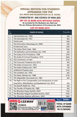 Lexman's All India Bar Examination (AIBE) Books (Set Of 23 Bare Acts) Without Notes