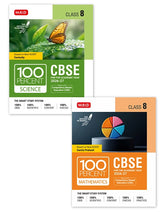 100 Percent For Class 8 CBSE Board Exam - Mathematics and Science (Combo) Books By MTG Learning