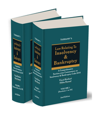 Taxmann's Law Relating to Insolvency & Bankruptcy (A Comprehensive Section-wise Commentary on Insolvency & Bankruptcy Code 2016) - Books (Set of 2 Volumes) By Vinod Kothari, Sikha Bansal