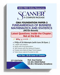 CMA Foundation Paper - 3 (Fundamentals of Business Mathematics and Statistics) Scanner - Book By Shuchita Prakashan