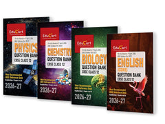 Educart's CBSE Class 12 Question Bank Combo (Physics, Chemistry, Biology and English - Chapterwise PYQs, Competency-Based & Case-Based Qs) Books