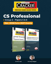 Taxmann Cracker Combo - Papers 5 & 6 CRACKER Series SMCF and CRVI (Set of 2 Books) for CS Professional by N.S. Zad, Divya Bajpai