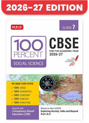 100 Percent NCERT & CBSE Social-Science Part-1 and 2 Class 7 - Book By MTG Learning