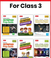 Class-3 (Mathematics and Science) IMO-NSO Olympiad Workbook, Prep-Guide and Previous Years Papers (6 in 1 COMBO) - Books by MTG Learning