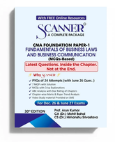 CMA Foundation Paper 1 (Fundamentals of Business Laws and Business Communication) Scanner - Book By Shuchita Prakashan