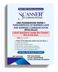 CMA Foundation Paper 1 (Fundamentals of Business Laws and Business Communication) Scanner - Book By Shuchita Prakashan
