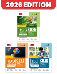 100 Percent NCERT & CBSE Science, Mathematics, English Class 8 (Set of 3) - Books By MTG Learning