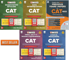 McGraw Hill's CAT Exam QA + LR + DI + Verbal + PYP Combo (Set fo 5) - Books By Arun Sharma & Meenakshi Upadhyay