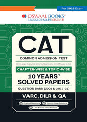 CAT Exam Solved Papers - Book By Oswaal Books