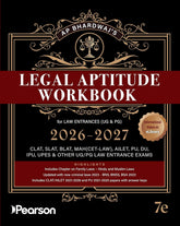 Legal Aptitude Workbook for Law Entrances (UG & PG) - Book By Pearson