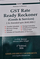 Mahajan & Motlani's GST Rate Ready Reckoner Pocket Edition - Book By Legal Book House