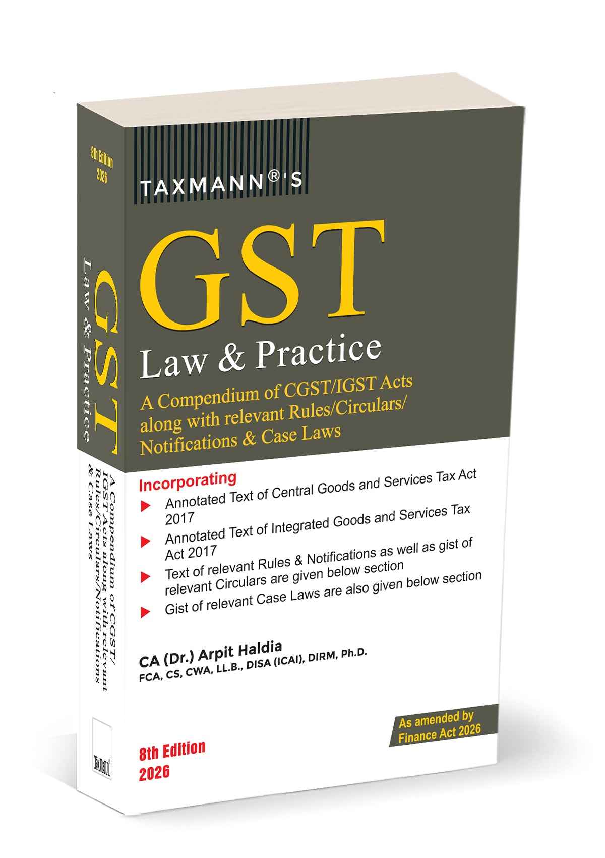 GST Law & Practice Book by Taxmann