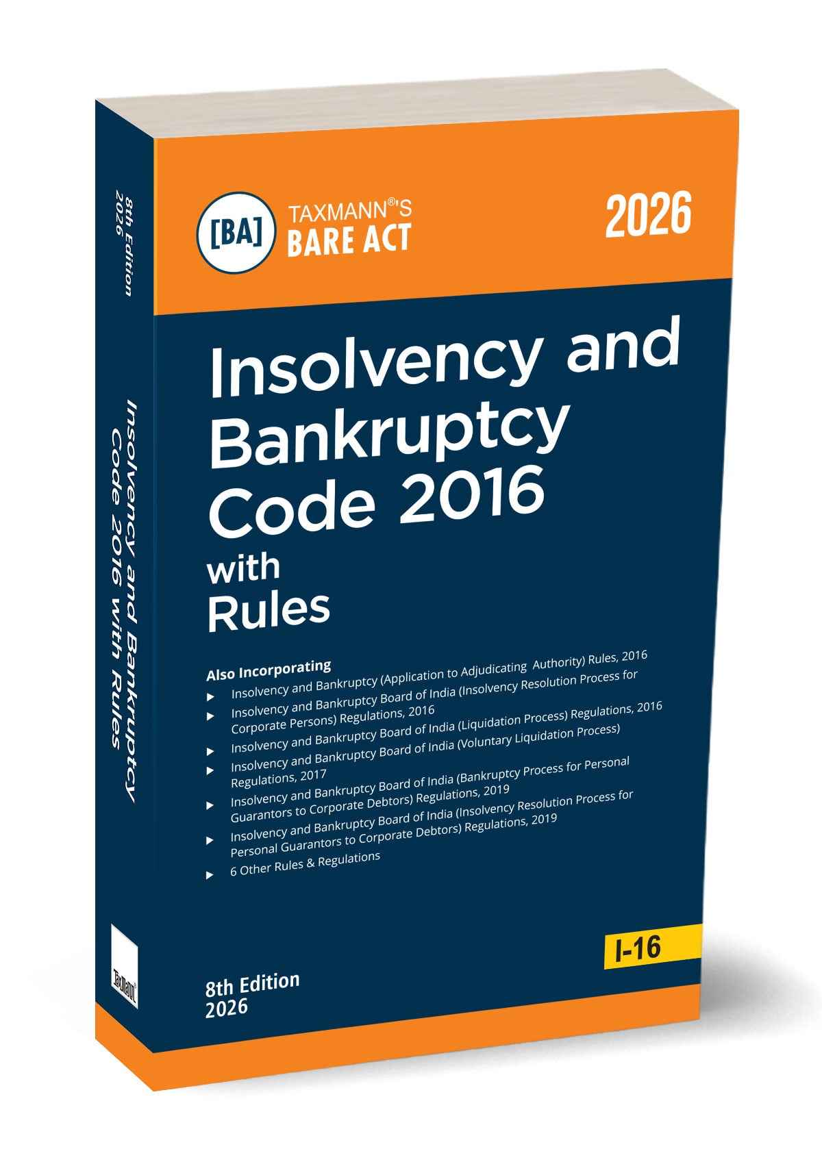 Insolvency and Bankruptcy Code 2016 (Pocket Edition) - Book by Taxmann