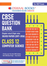 CBSE Question Bank for Class 12 - Computer Science Book - Chapterwise and Topicwise Solved Papers For 2027 Exam By Oswaal Books