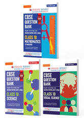 CBSE Question Bank Maths Standard, Science and Social Science (Set of 3 Books) For Class 10 Chapterwise and Topicwise SOLVED PAPERS by Oswaal Books