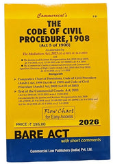 Commercial's Code of Civil Procedure, 1908 (PB) Bare Act book
