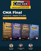 CMA Final Cracker Combo Group IV โ Papers 17 to 20A (CMAD, CFR, ITLP, and SPMBV) - Set of 4 Books By Taxmann