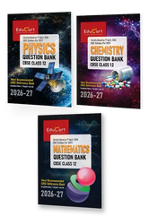 Educart's CBSE Class 12 Question Bank Combo (Physics, Chemistry and Mathematics - Chapterwise PYQs, Competency-Based & Case-Based Qs) Books