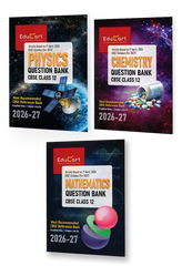 Educart's CBSE Class 12 Question Bank Combo (Physics, Chemistry and Mathematics - Chapterwise PYQs, Competency-Based & Case-Based Qs) Books