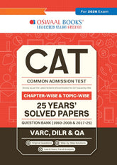 CAT Solved Papers (Chapterwise & Topicwise) - Book By Oswaal Books