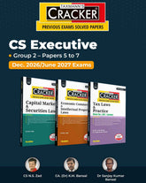 Taxmann Cracker Combo Papers 5 to 7 (CMSL, EC & IPL, & Tax) Set of 3 Books for CS Executive