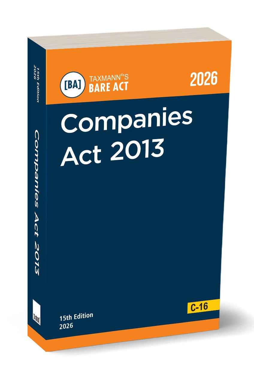 Companies Act 2013 - Bare Act (Pocket Edition) Book by Taxmann