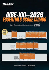 AIBE-XXI - ESSENTIALS SCORE COMBO (Designed to Cover - 75 Marks) – Bare Acts without Comments with Uniform Section-wise Layout for Rapid Look-ups—Compact & Cost-effective (Set of 17 Bare Acts) Books By Taxmann