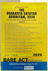 Commercial's The Bharatiya Vayuyan Adhiniyam, 2024 Bare Act (With Short Comments) Book