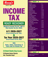 Garg's INCOME TAX READY RECKONER with Rates, Tables, Illustrations & Case Laws for Income Tax (TDS/TCS rates) Book