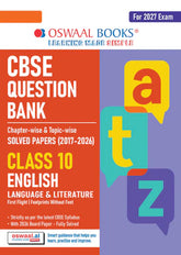 CBSE Question Bank for Class 10 English Language & Literature Chapter-wise and Topic-wise - Solved Papers (2017-2026) For 2027 Exam By Oswaal Books