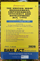 Commercial’s The Unified Waqf Management, Empowerment, Efficiency and Development Act, 1995 (Bare Act - with short comments) Book