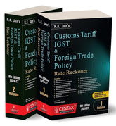 R.K. Jain's Customs Tariff, IGST & Foreign Trade Policy Rate Reckoner (Set of 2 Volumes) - Books By Centax Publications