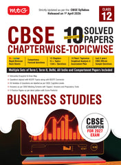 Class 12 CBSE Business Studies Book (CBSE Champion) - Chapterwise Topicwise Solved Papers (PYQ) By MTG Learning