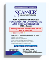 CMA Foundation Paper 2 (Fundamentals of Financial and Cost Accounting) Scanner - Book By Shuchita Prakashan