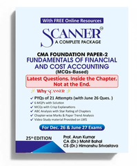 CMA Foundation Paper 2 (Fundamentals of Financial and Cost Accounting) Scanner - Book By Shuchita Prakashan