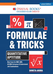 CAT Formulae & Tricks Quantitative Aptitude (For CAT, XAT, MAT, Entrance & Government Job Exams)- Book By Oswaal Books