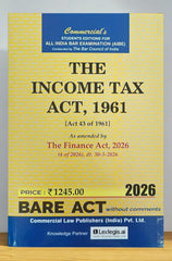 Commercial's The Income Tax Act, 1961 Bare Act (Without Comments) Book
